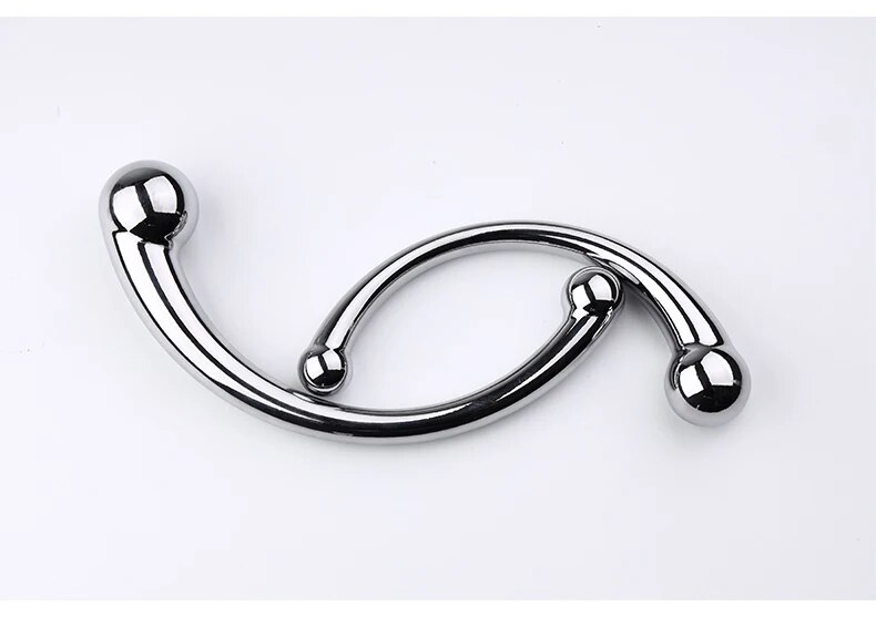 Que inox cong C massage hậu môn - kích thích tuyến tiền liệt hiệu quả