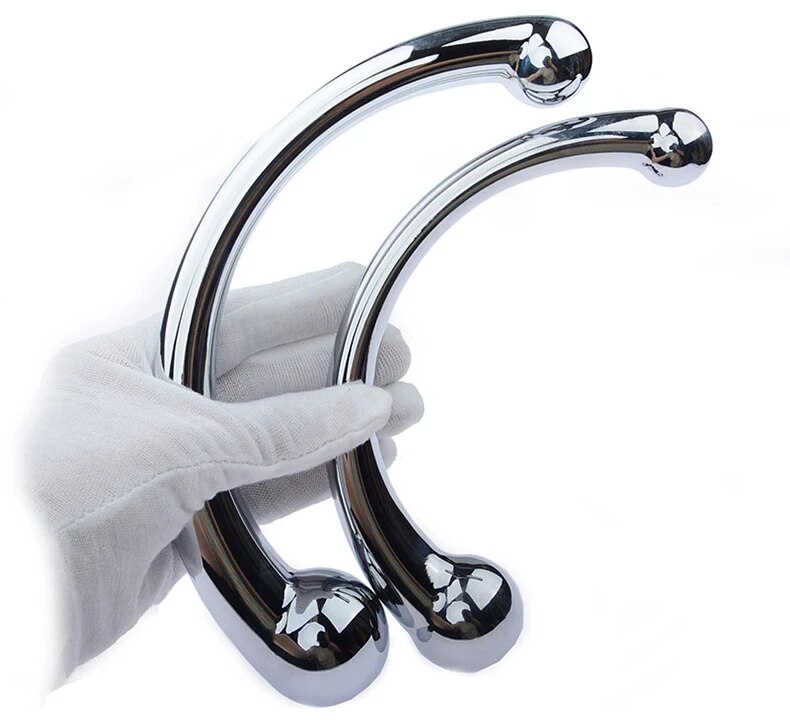 Que inox cong C massage hậu môn - kích thích tuyến tiền liệt hiệu quả
