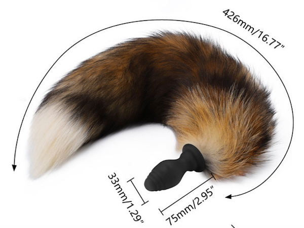 Đuôi cáo silicone rung điều khiển cosplay sexy phụ kiện đồ chơi