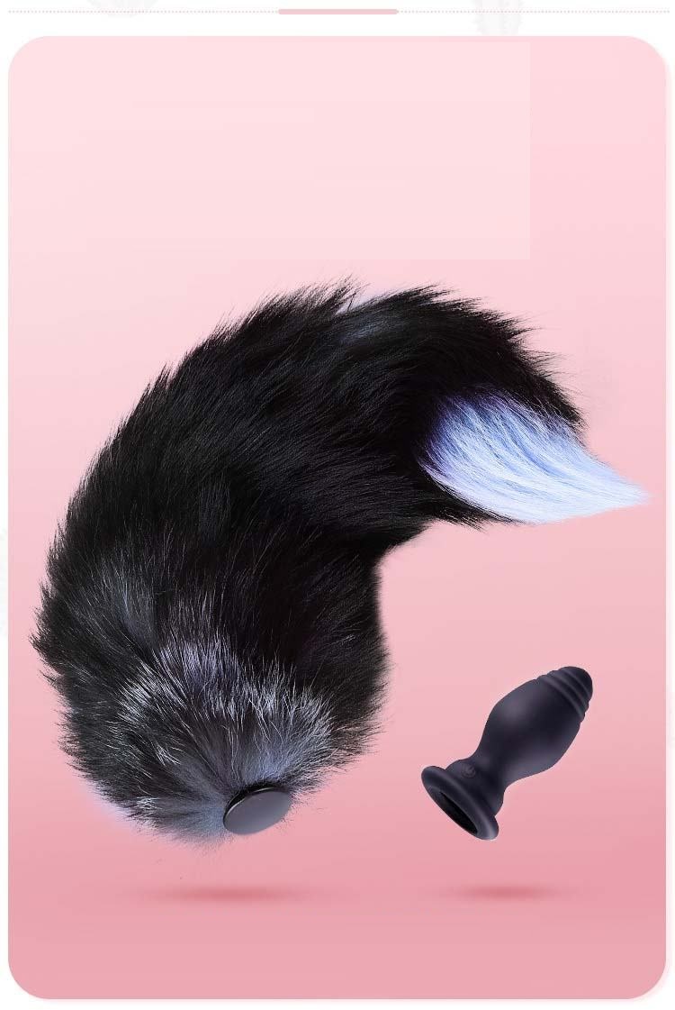Đuôi cáo silicone rung điều khiển cosplay sexy phụ kiện đồ chơi