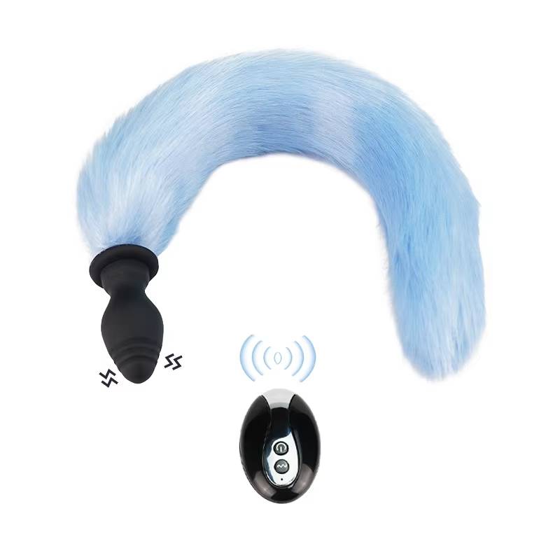 Đuôi cáo silicone rung điều khiển cosplay sexy phụ kiện đồ chơi Đuôi cáo silicone rung điều khiển cosplay sexy phụ kiện đồ chơi