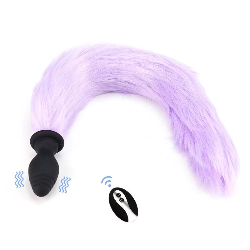Đuôi cáo silicone rung điều khiển cosplay sexy phụ kiện đồ chơi Đuôi cáo silicone rung điều khiển cosplay sexy phụ kiện đồ chơi