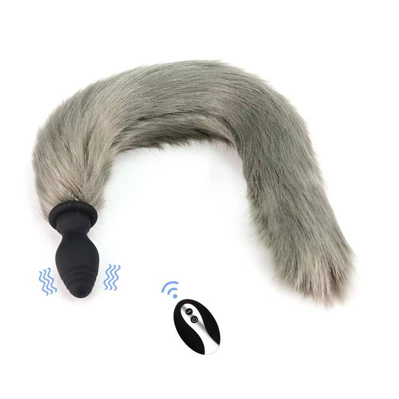 Đuôi cáo silicone rung điều khiển cosplay sexy phụ kiện đồ chơi Đuôi cáo silicone rung điều khiển cosplay sexy phụ kiện đồ chơi