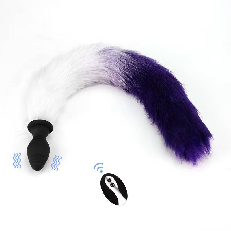 Đuôi cáo silicone rung điều khiển cosplay sexy phụ kiện đồ chơi Đuôi cáo silicone rung điều khiển cosplay sexy phụ kiện đồ chơi