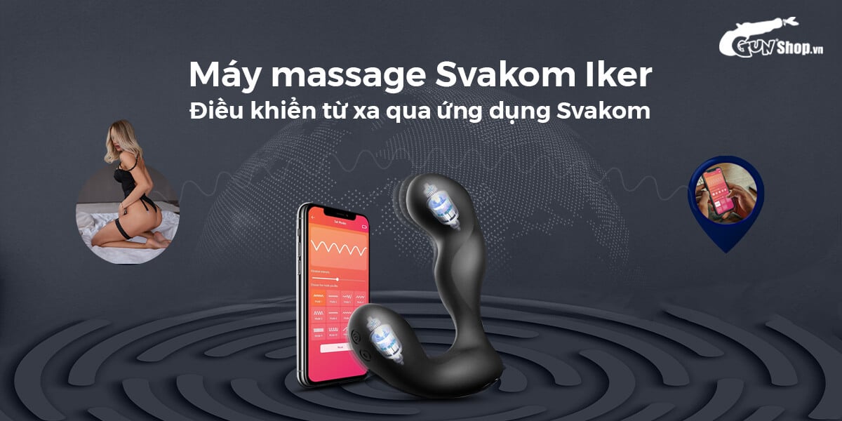 Kho sỉ Máy massage hậu môn Svakom Iker JR điều khiển qua app ứng dụng hàng mới về
