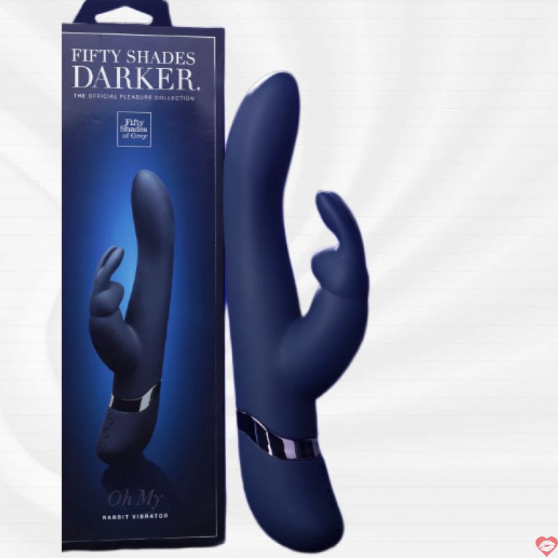 Dương vật giả Fifty Shades Darker Oh My tai thỏ rung mạnh kích thích điểm G 