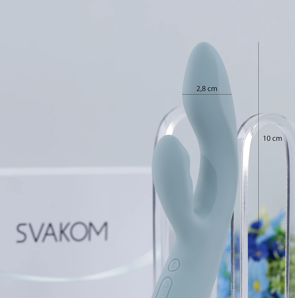 Dương vật giả Svakom Chika rung điểm G ấm nóng kích thích mạnh