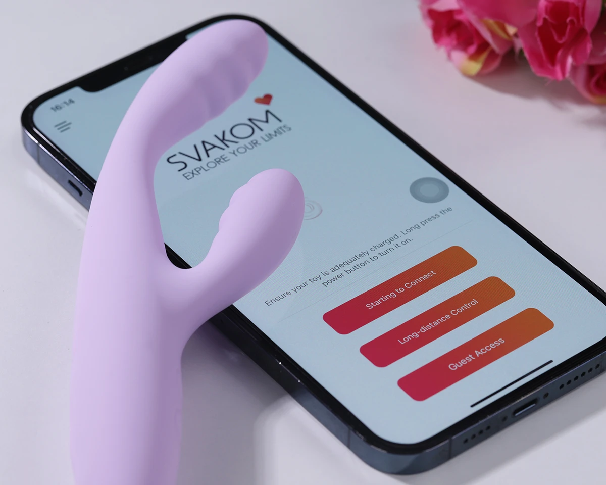 Dương vật giả Svakom Cici Plus 2 rung mạnh điều khiển App tiện lợi 
