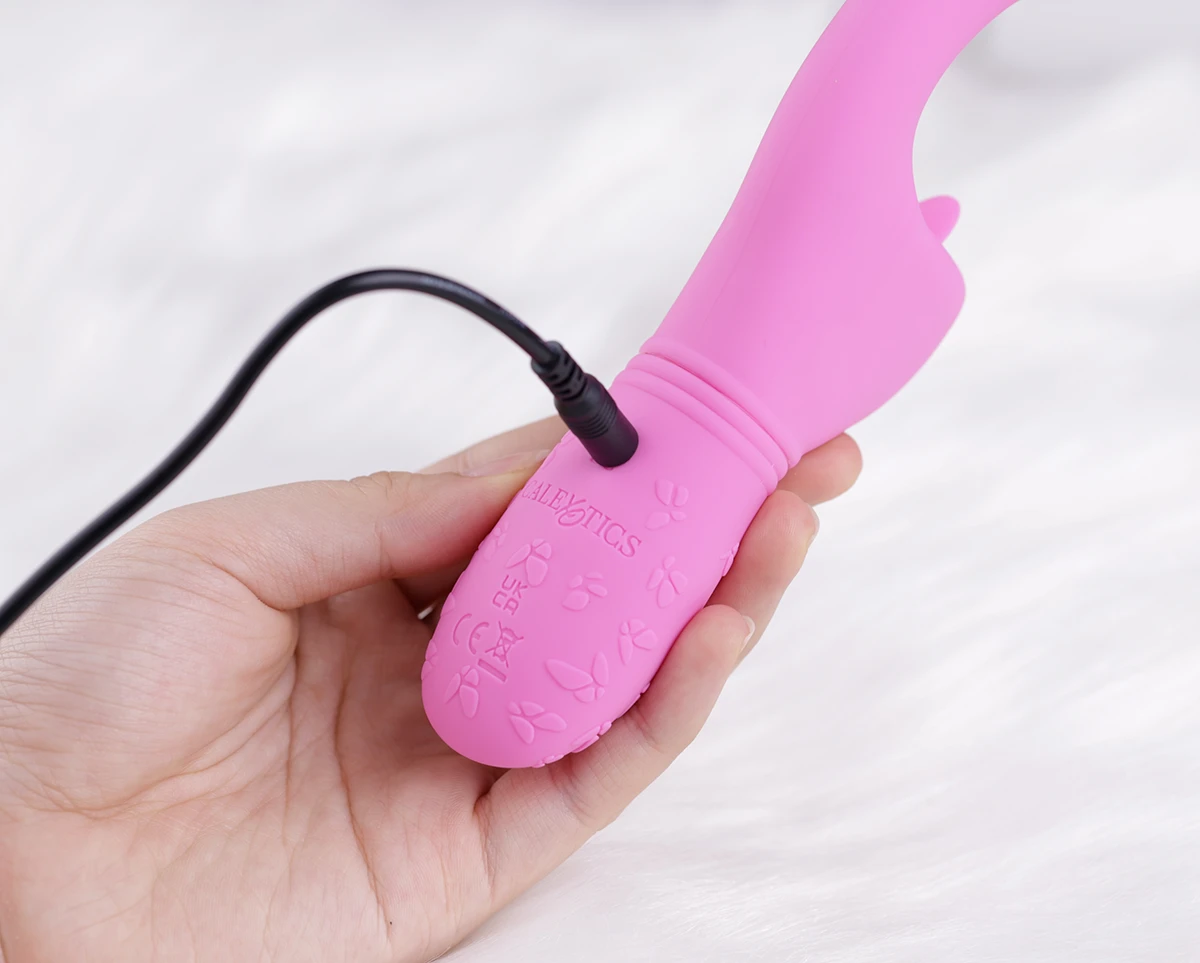 Dương Vật Giả Rung Liếm Điểm G CalExotics Kiss Flicker Kích Thích