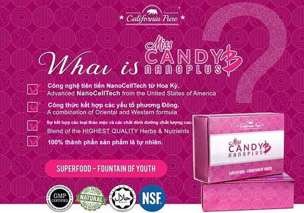 Kẹo Sâm Miss Candy B Tăng Cường Sinh Lý Nữ Kích Thích Ham Muốn