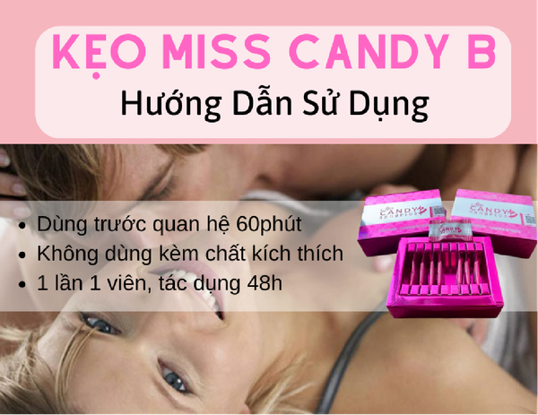 Kẹo Sâm Miss Candy B Tăng Cường Sinh Lý Nữ Kích Thích Ham Muốn