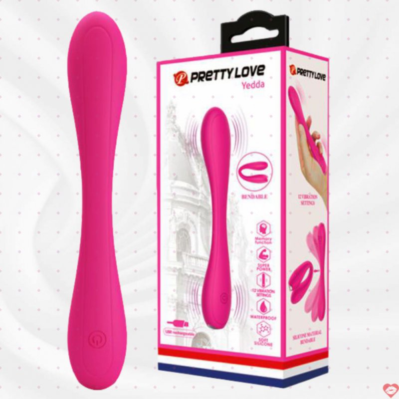 Que rung 2 đầu Pretty Love Yedda silicon y tế 12 chế độ rung 