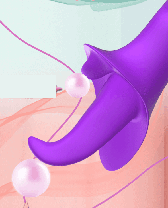 Lưỡi Liếm Silicone 2 Nhánh Mềm Mại Kích Thích Điểm G Cao Cấp