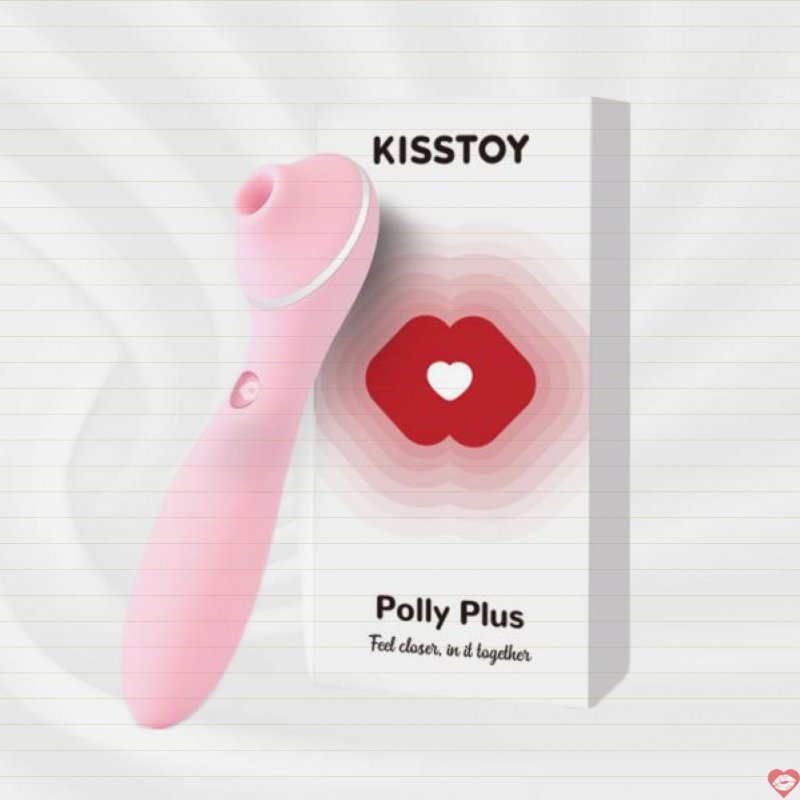 KISTOY POLLY PLUS máy massage vùng kín 2 đầu rung hút mạnh Kisstoy pollyplus