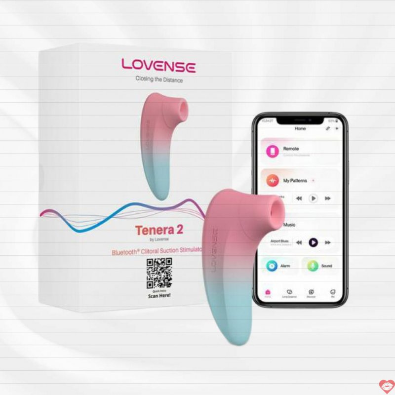 Lovense Tenera 2 Clitoral Suction Stimulator máy bú hút âm vật kết nối qua App