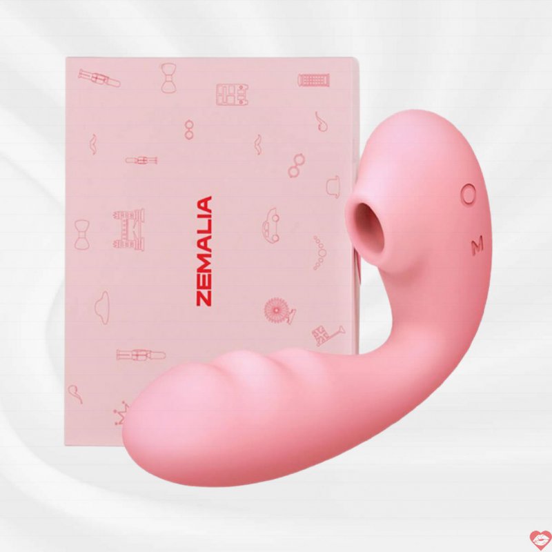 Máy massage Svakom Zemalia Tana 2 đầu rung bú hút toả nhiệt uốn cong
