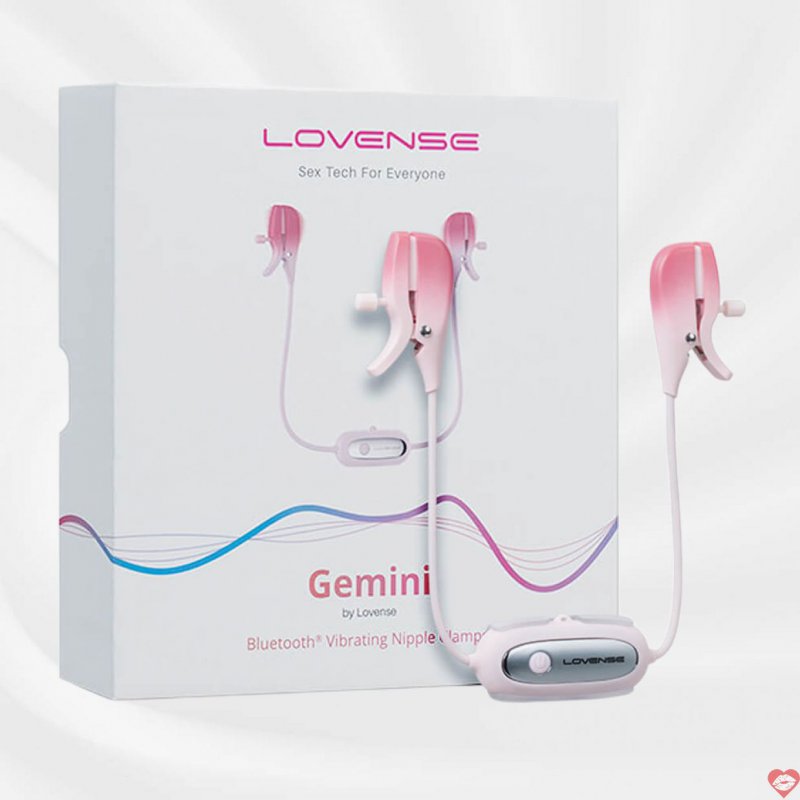 Máy massage kẹp vú Lovense Gemini điều khiển qua app kích thích điểm G