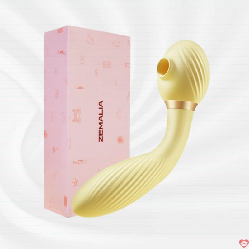 Máy massage 2 đầu Svakom Natalie Bean Fun Stick rung bú mút sưởi ấm