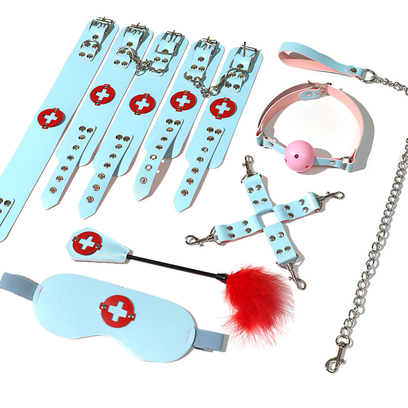 Set đồ cosplay nữ y tá BDSM 8 món JIUAI hấp dẫn sexy