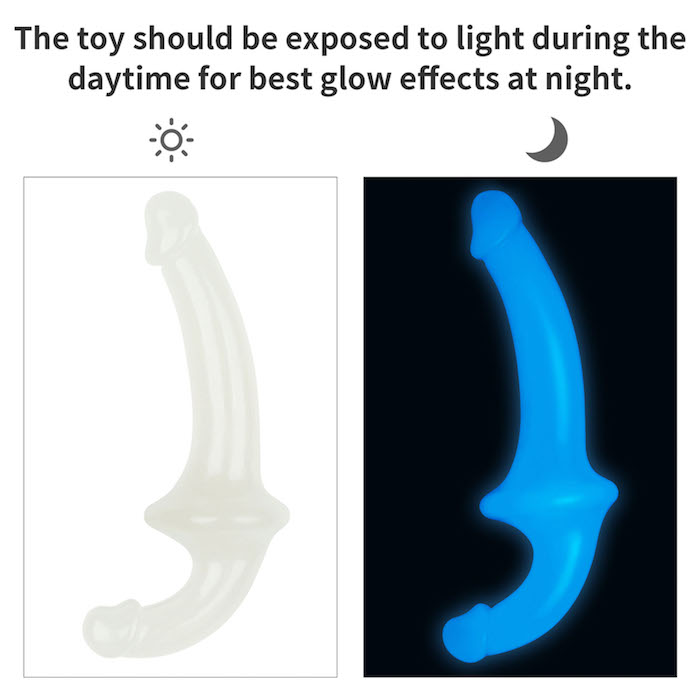 Dương vật giả 2 đầu phát quang Lovetoy Lumino Play 10.5 inch mềm mại kích thích
