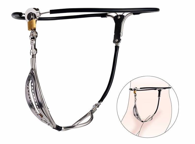 Quần lót bạo dâm thép không gỉ đai trinh tiết nữ độc đáo