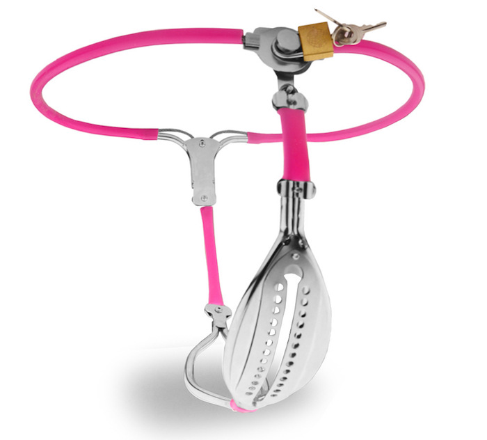 Quần lót bạo dâm thép không gỉ đai trinh tiết nữ độc đáo