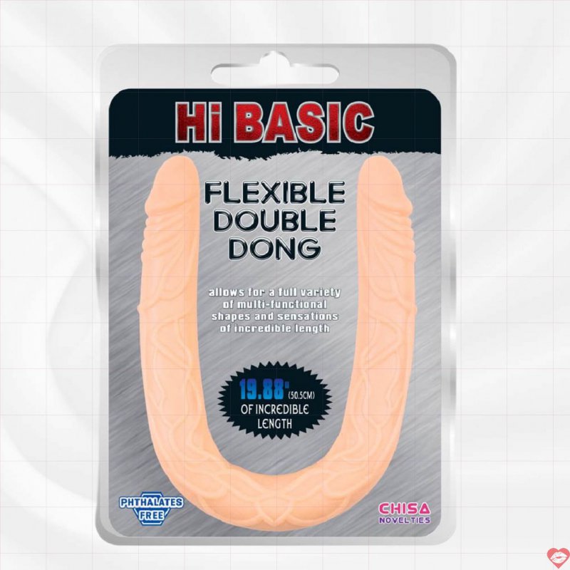 Dương vật giả 2 đầu Chisa Hi Basic dẻo mềm kích thích mạnh 