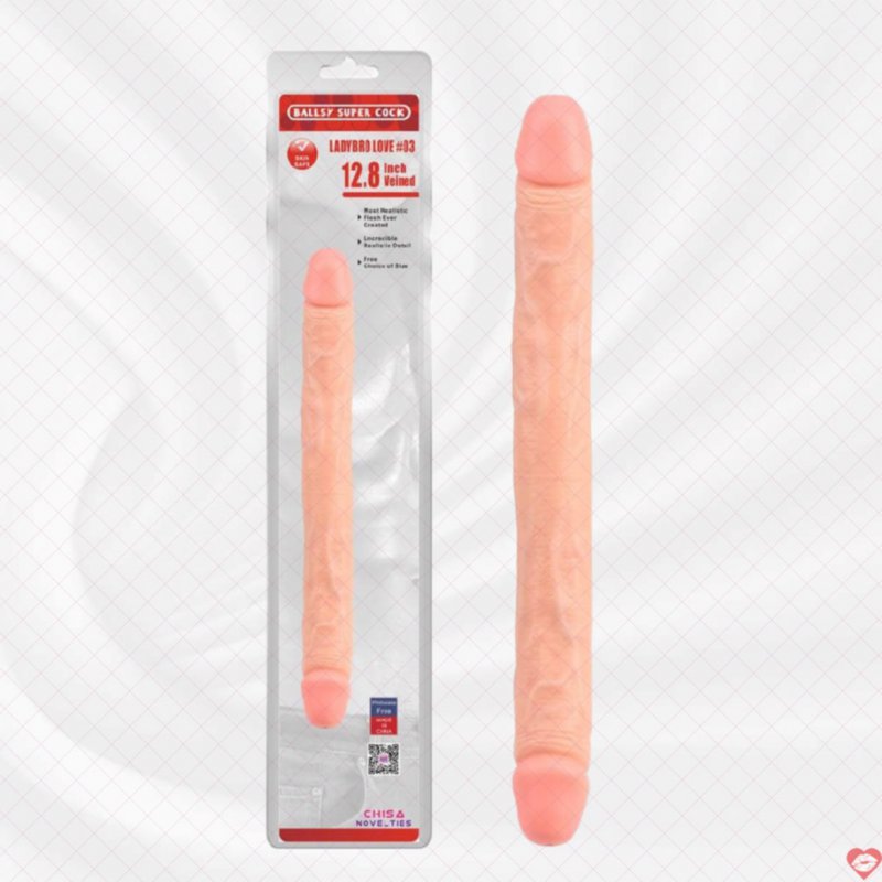 Dương vật giả 2 đầu Chisa Ballsy 12.8 inch cao cấp, mềm mại, kích thích 