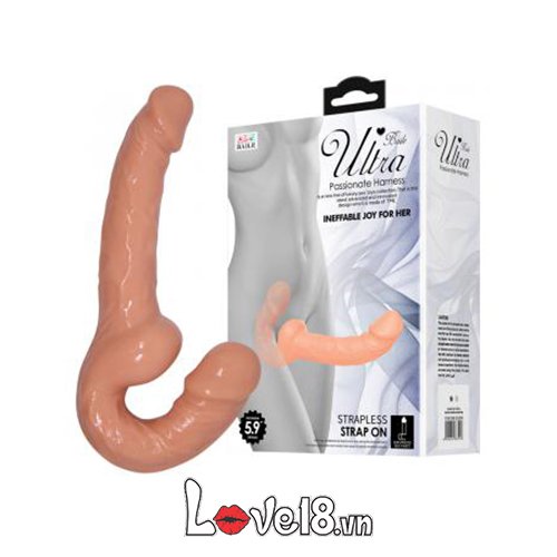 Dương vật giả 2 đầu cho Les Strapless Strap-on Baile