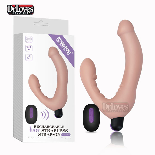 Dương Vật Giả 2 Đầu Lovetoy Ljoy Strapless Rung ĐKTX