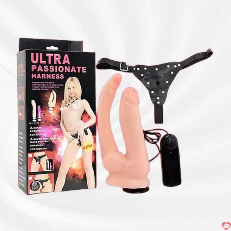 Dây đeo dương vật 2 đầu rung Ultra Passionate siêu kích thích 