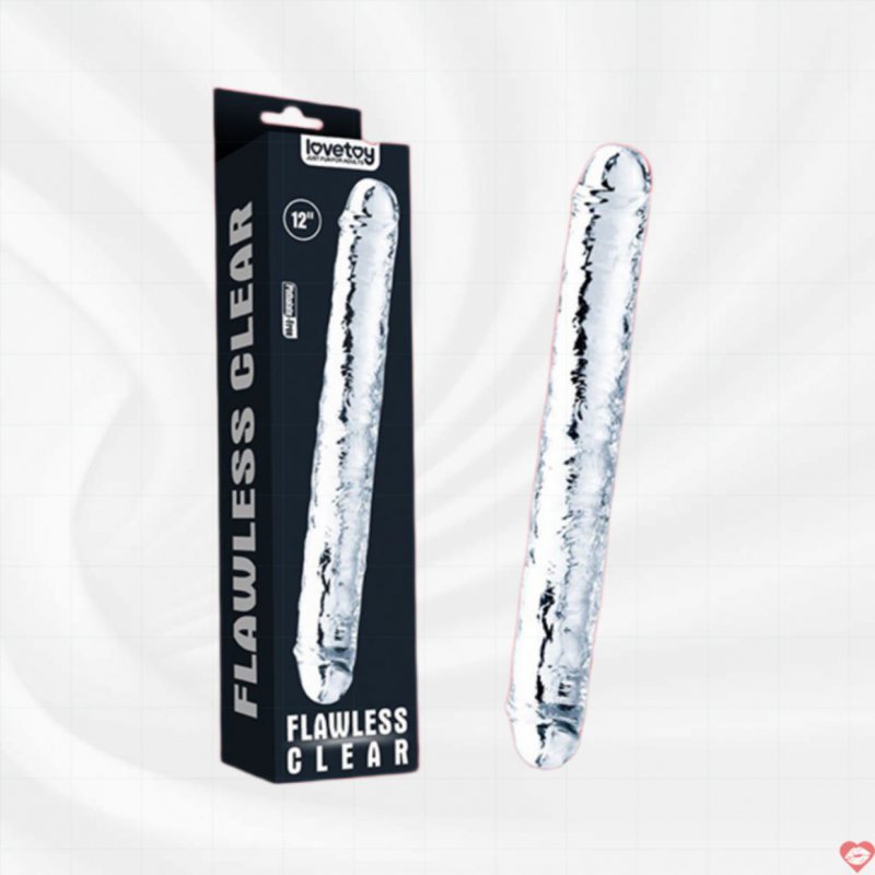 Dương Vật Giả 2 Đầu 12 Inch Lovetoy Flawless Clear Kích Thích 