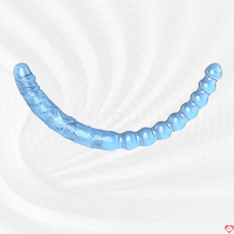 Dương vật giả silicon 2 đầu trong suốt 45cm cho les Aichao chất lượng cao 