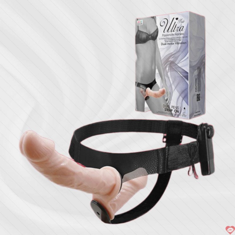 Dương vật giả 2 đầu dây đeo cho les kích thước lớn siêu thực 