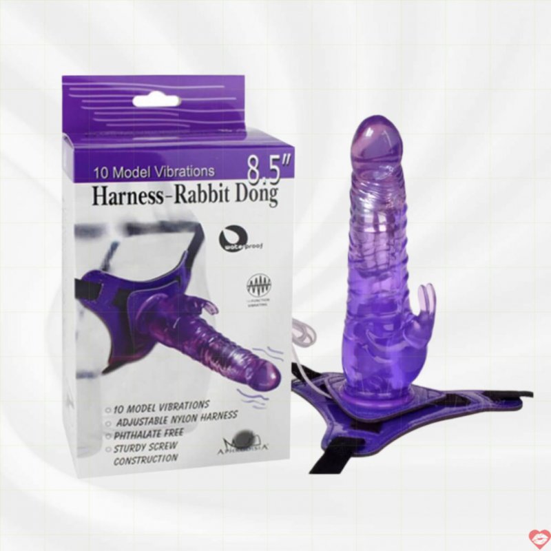 Dương Vật Giả Có Dây Đeo Kích Thích Đa Năng - Aphrodisia Rabbit 8.5 Inch 
