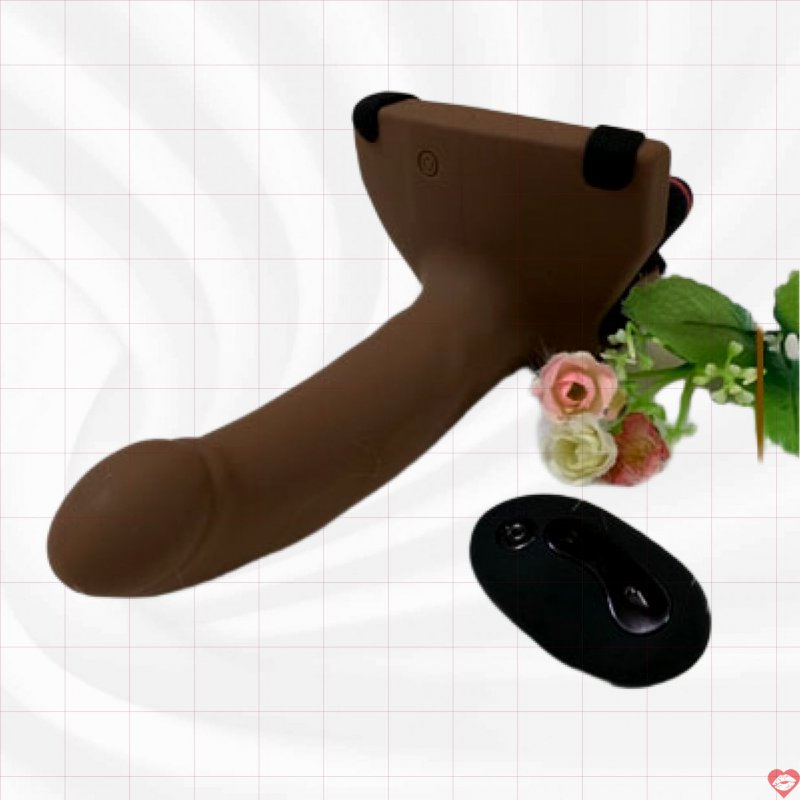 Dương vật dây đeo rỗng ruột rung điều khiển xa chất lượng cao
 