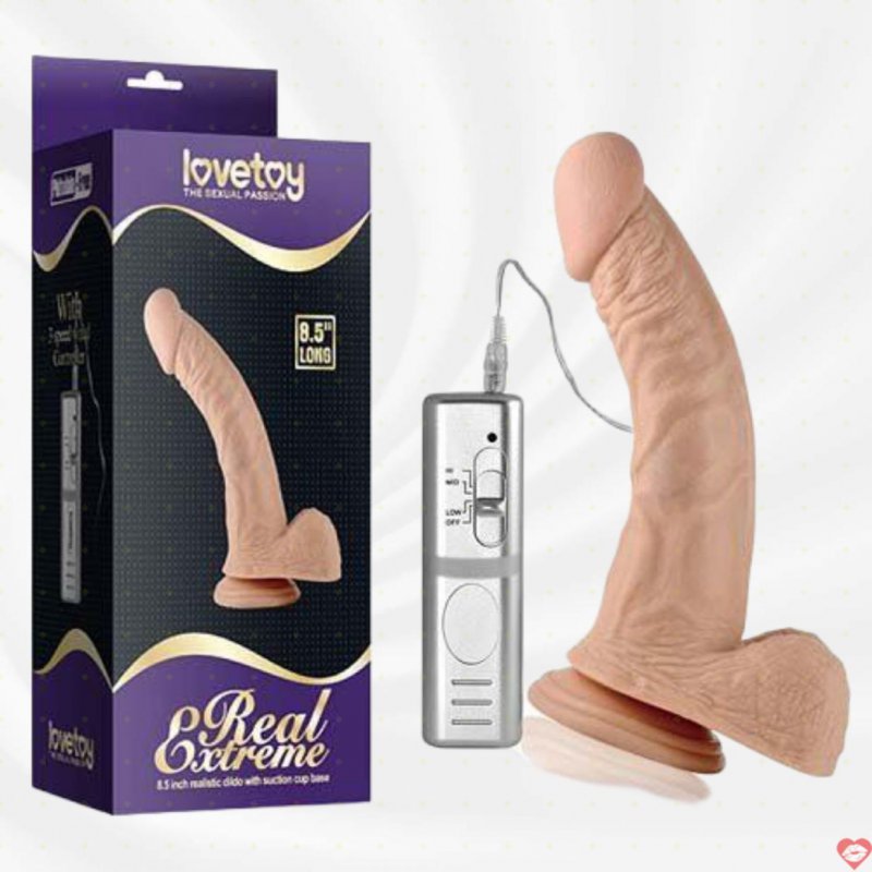 Dương vật rung size lớn Lovetoy Real Extreme 8.5 Inch mạnh mẽ
 