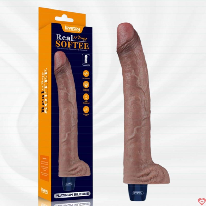 Dương Vật Giả Lovetoy USA Rung 11 Inch Silicon Mềm Sạc Điện 