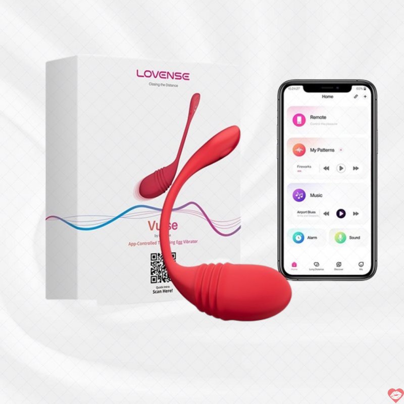 Lovense Vulse trứng rung cao cấp thụt tự động điều khiển qua App
