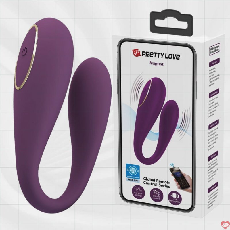 Máy rung 2 đầu Pretty Love August điều khiển điện thoại mua ngay 