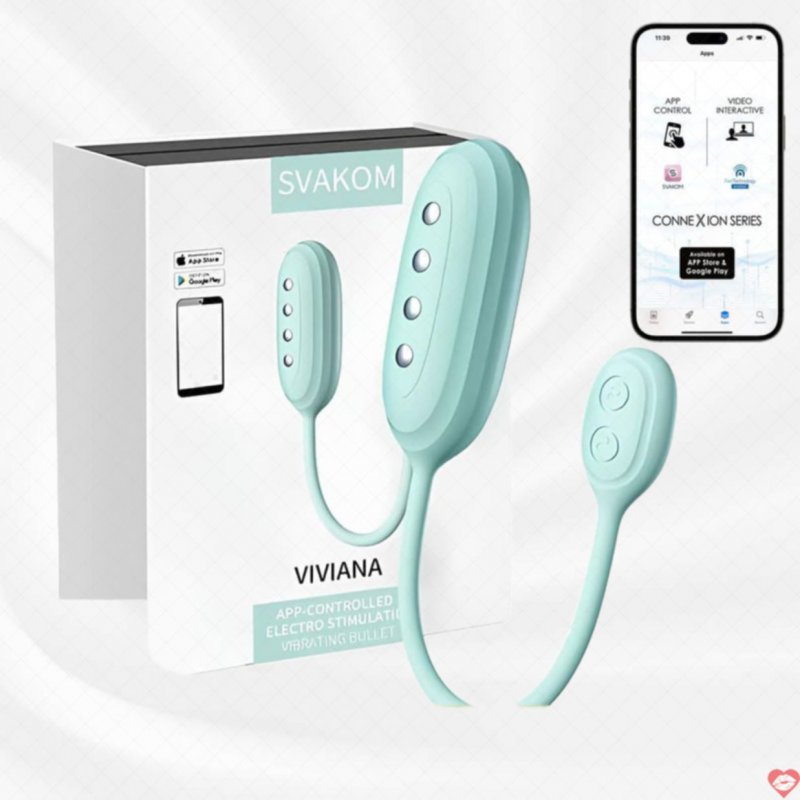 Trứng rung sốc điện kết nối App Svakom Viviana