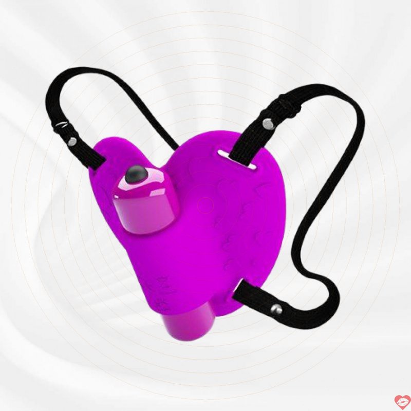 Trứng rung gắn dây đeo massage âm vật Pretty Love Clitoral Heartbeat