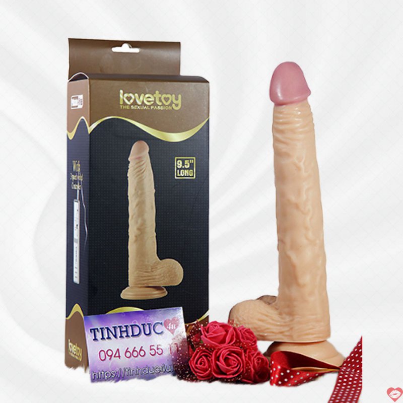 Dương vật giả Lovetoy 9.5 inch Real Extreme hít tường size TO