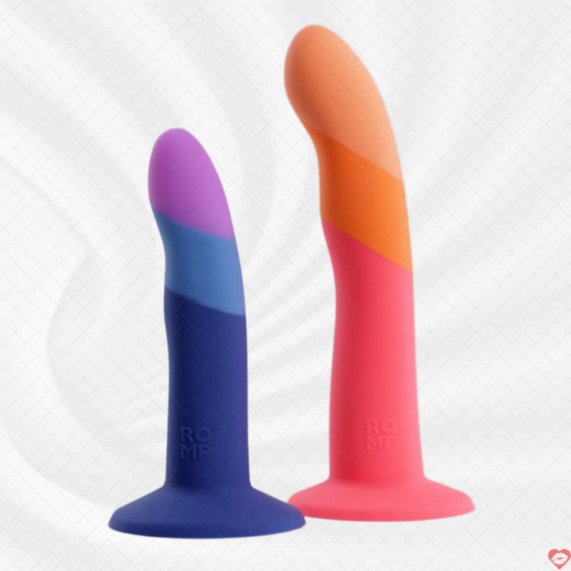 Dương vật giả ROMP silicone mềm mịn gắn tường siêu thực
 