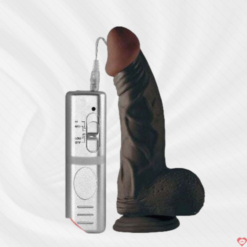 Dương Vật Giả Đóng Tường Hiệu Lovetoy Với Nước Da Đen - SHP409