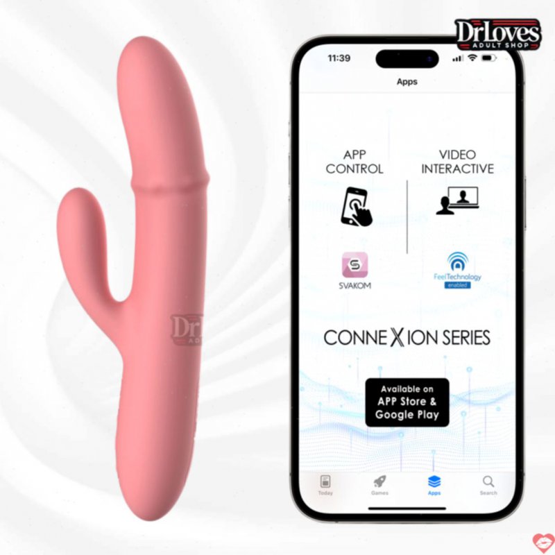 Dương Vật Giả Svakom Mora Neo Rung Nhánh + Bi Lăn