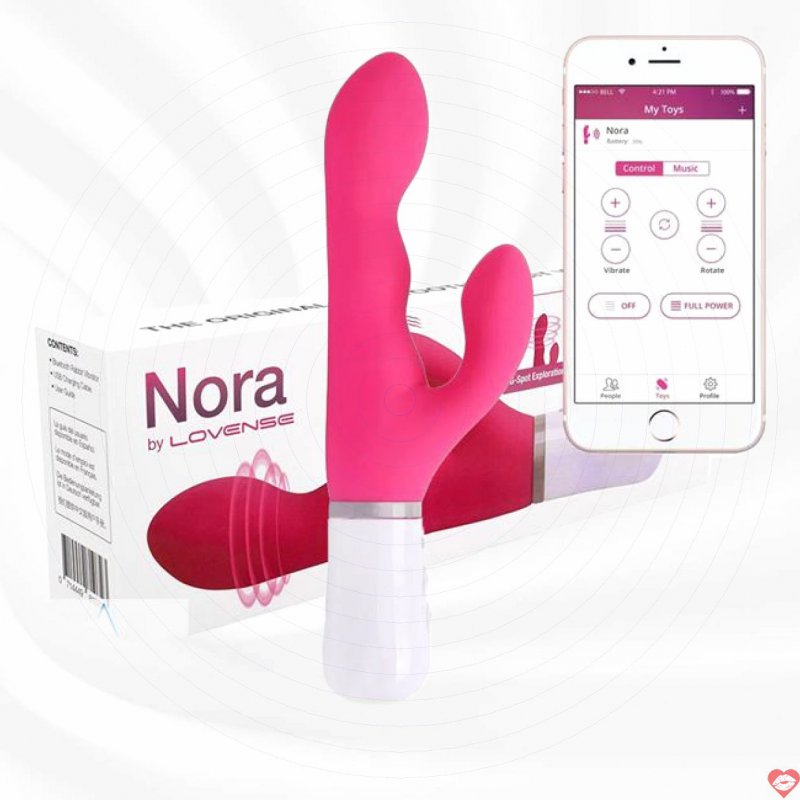 Lovense Nora Dương Vật Giả Điều Khiển Từ Xa Bằng Smartphone Qua App