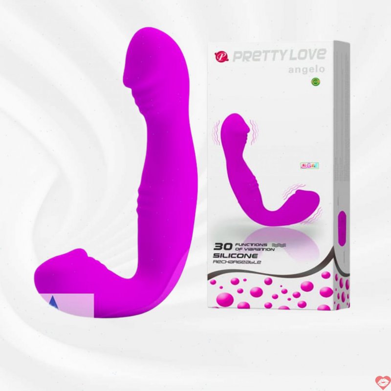 Dương vật giả hai đầu siêu rung 30 chế độ Pretty Love Angelo
