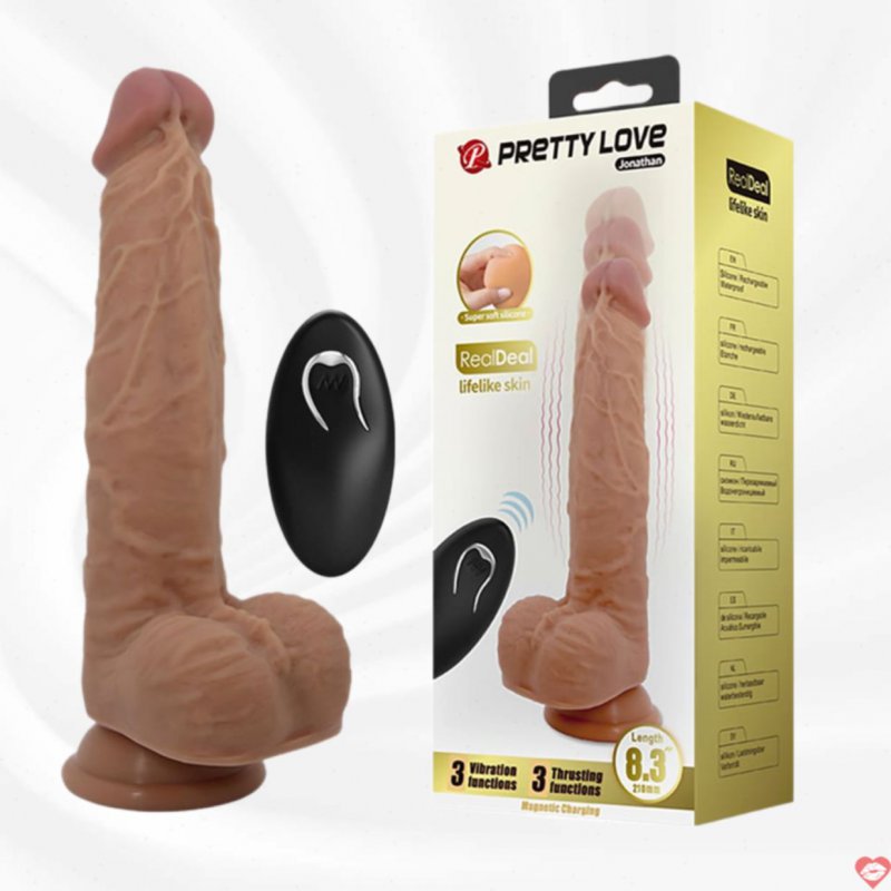 Dương Vật Giả Hít Tường Rung Mạnh Jonathan 8.3 Inch - Cực Phê 
