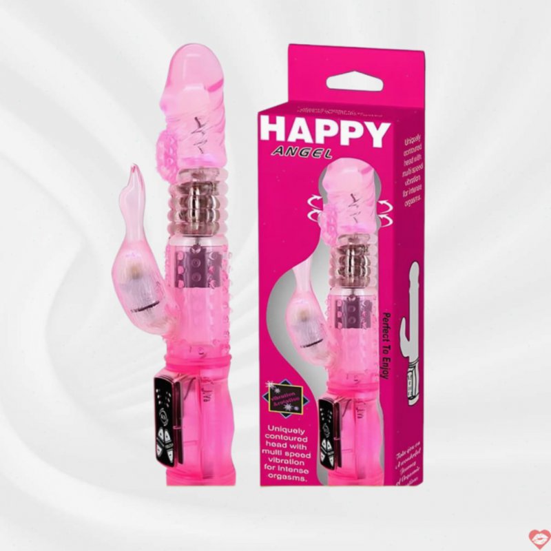 Dương vật giả 2 nhánh rung ngoáy Baile Happy Angel